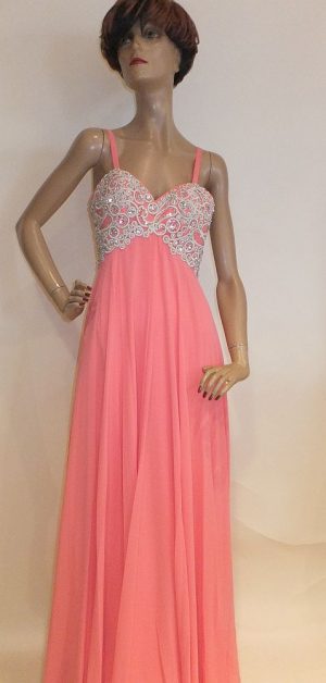 5991LK5c Abendkleid Gr 32-36