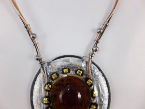 3850RH1 Halskette Murano braun