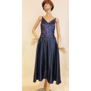 8780SK2 Coctailkleid Swing blau Gr 34 u 38