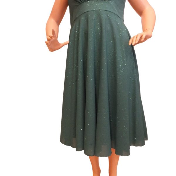 9496DK4 Coctailkleid dunkelgrün Gr 42