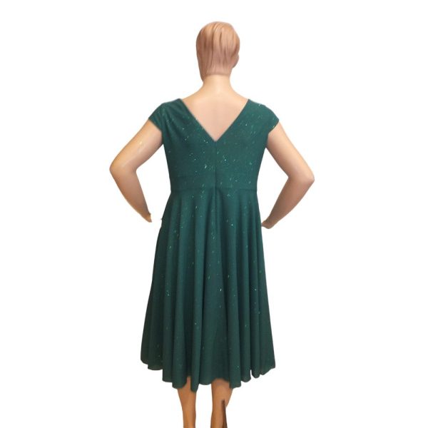 9496DK4 Coctailkleid dunkelgrün Gr 42