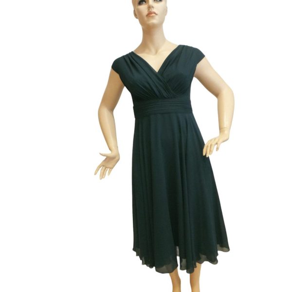 9496DK4 Coctailkleid dunkelgrün Gr 42