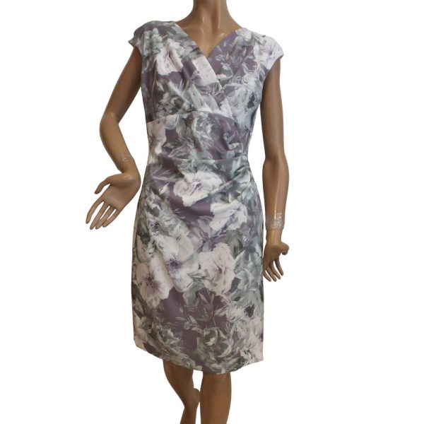 9530SK4 Swing Kleid mauve-grün Gr 38, 42 u 46