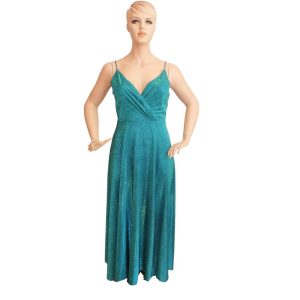 9547DK4 Abendkleid Glitzergrün Meerjungfrau Gr 46