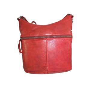 9688OT4 Pavini Leder-Tasche rot