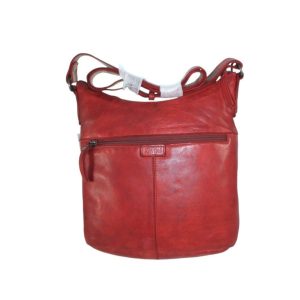 9688OT4 Pavini Leder-Tasche rot