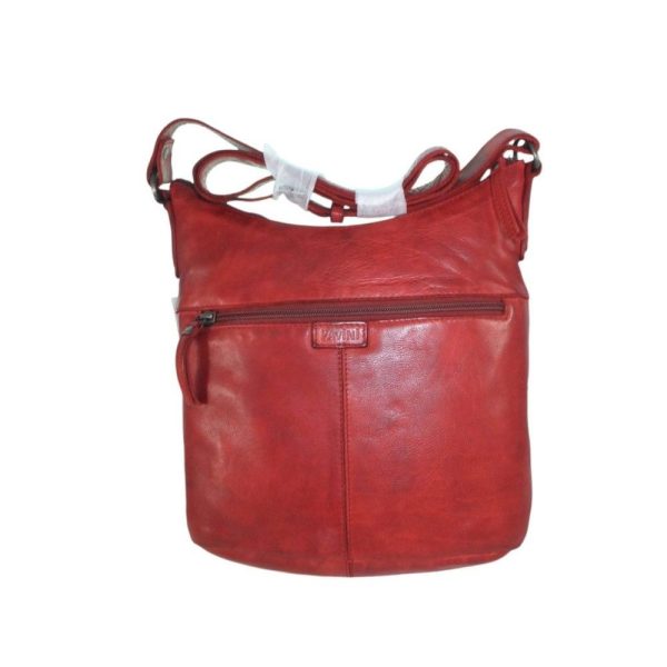 9688OT4 Pavini Leder-Tasche rot