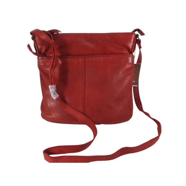 9690OT4 Pavini Leder-Tasche rot