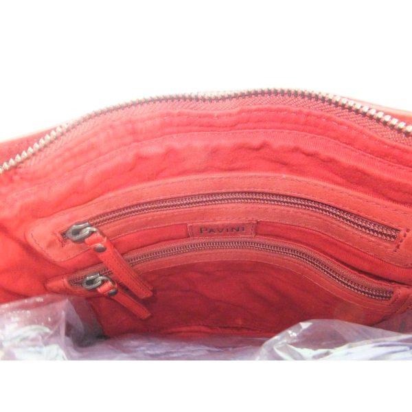 9690OT4 Pavini Leder-Tasche rot