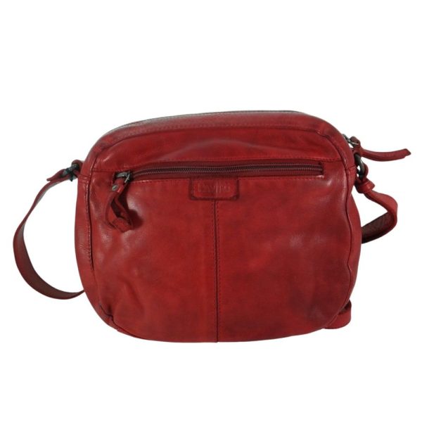 9697OT4 Pavini Leder-Tasche rot