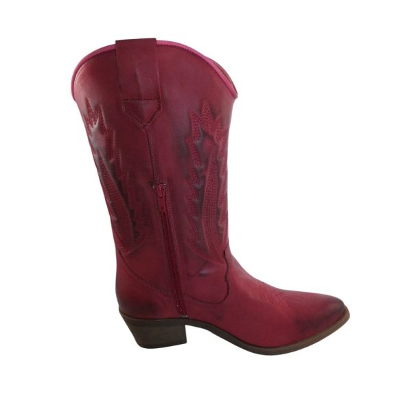 9801PS4 dunkelrot Western Stiefel Gr 40 u 41