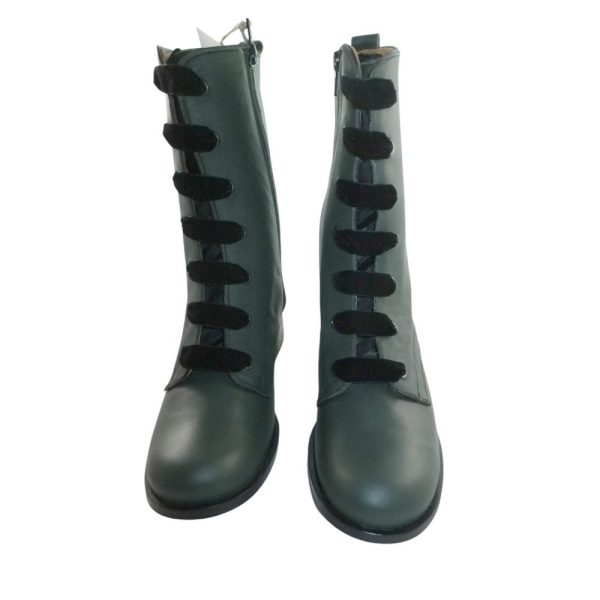 980NPS4 Leder Stiefel dunkelgrün Gr 37 u 40